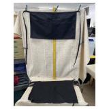 6 Black Waist Aprons with 3 Pockets