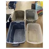 4 Totes, No Lids