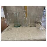 Crystal Decanter, Vase, Pitcher, Wine Glasses