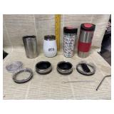 Reusable Tumblers, Lids, Metal Straw