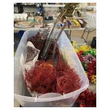 Tote & Lid with Halloween Decorations, Artificial
