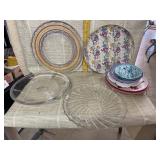Atlantis Glass Serving Plate, round Serving
