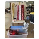 90 qt Sterilite Tote & Lid with Wrapping Paper