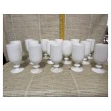 15 White Goblets
