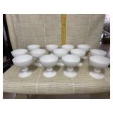 13 White Dessert Cups