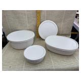 Corningware Dishes with Lids - 2.5qt, 1.5qt, 16oz