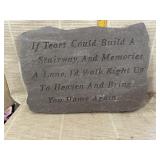 Memorial Stone -approximately 18' x 12'