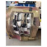 Hanging Wine Decor with Rod - approximately 36' x