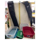 Sterilite Sweater Box with Lid, Dish Tubs, Bags