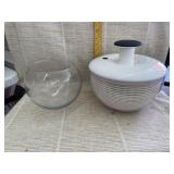 Oxo Salad Spinner, Glass Bowl