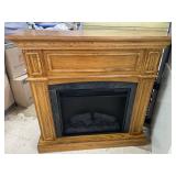 Twin Star Electric Fireplace with Remote