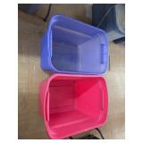 2 - 18 Gallon Totes, No Lids