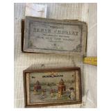 Nerve Croquet Game, Old Wooden Box
