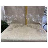 6 Wine Glasses