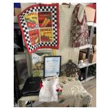 Frames, Hot Pads, Doily, Hanging Sign, and More