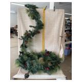 9' Cordless Lighted Garland