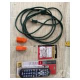 Cords, Plugs, Universal Remote, Screen Hardware