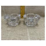 Orrefors Crystal Candle Holders