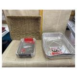 Weber Drip Pans, 2 Foil Cake Pans With Lids,