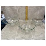 Pyrex Nesting Bowls - 2.5qt, 1.5qt, 1qt