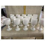 14 White Goblets