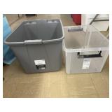 2 Totes, No Lids