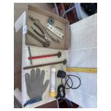Stick Light, pliers, Wrench, Mesh Glove