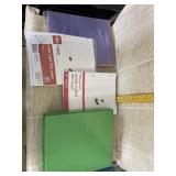 Binder, Colored Paper, Lined Paper