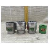 Sockets- 1 5/16, 1 7/16, 1 3/8, 24
