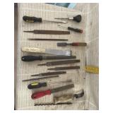 Files, Screwdrivers, Scrappers