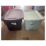 2 Sterilite Totes with Lids