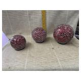 Light Up Decorative Mosaic Glass Orbs