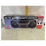 AM/FM Stereo Cassette Recorder