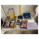 Stapler, Index Cards, Markers, Pencils, and more