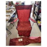 Folding Reclining Armchair with Storage Bag