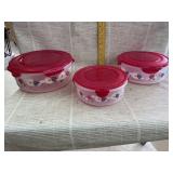 Nesting Lock & Lock Bowls with Lids