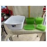 Tub, Food Containers with Lids