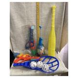 Water Guns, Balloon Pumper, Bat, and more