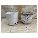2 Ceramic Planter Pots