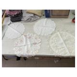 4 Tablecloths - all approx 18ï¿½-20ï¿½ across