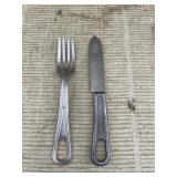Vintage U.S. Military Knife & Fork
