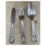 Vintage U.S. Military Knife, Spoon, & Fork