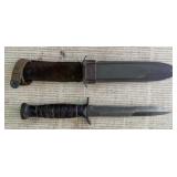 Vintage Military U.S. M8 Fighting Knife with