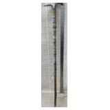 Vintage German Alpine Hiking Stick with Metal Ice