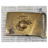 Vintage Military Brass Belt Buckle