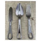Vintage U.S. Military Knife, Spoon, & Fork