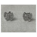 Sterling Silver Butterfly Pierced Earrings
