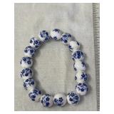 Porcelain Bead Stretch Bracelet