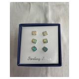 Sterling Silver Pierced Stud Earring