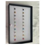 Multi-Color Freshwater Pearl Stud Pierced